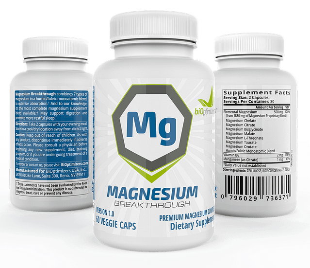 Magnesium Breakthrough -Top Natural Energy Supplements